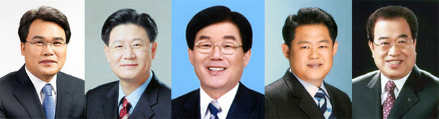 ▲ 좌측부터 이재만, 권기일, 정해용, 도재준, 이윤원