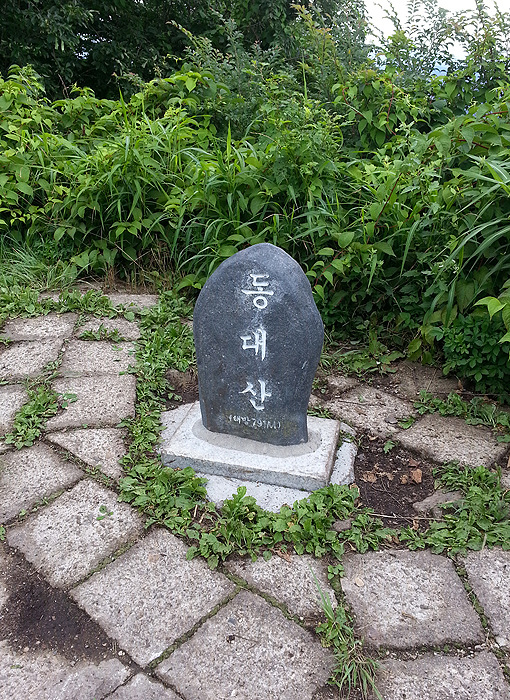 ▲ 포항 동대산 표지석.