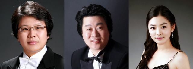 ▲ 테너 하형욱,성악가 서의석,소프라노 권민지