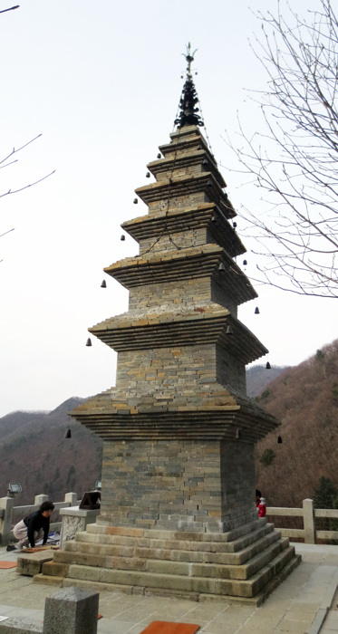 ▲ 정암사 수마노탑의 모습.