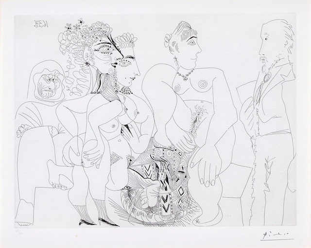 ▲ 피카소 작 `Suite 156 Erotic series`