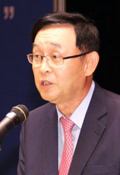▲ 한국철강협회 오일환 상근부회장이 인사말을 하고 있다. <br /><br />/철강협회 제공