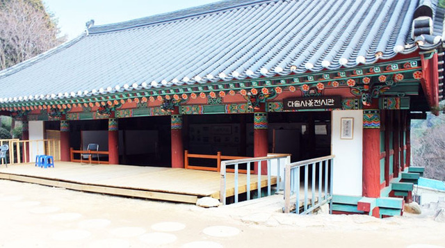 ▲ 범부의 흔적이 남아 있는 경남 사천시 소재 다솔사 전시관.