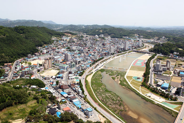 ▲ 예천읍 시가지 전경