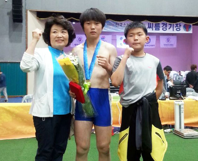 ▲ 씨름 함창초6 신현준<br /><br />/연합뉴스