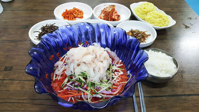 ▲ 동해바다식당의 물회