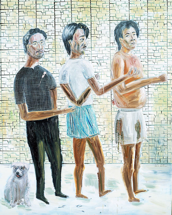 ▲ 김지원作 `비숫한 벽 똑같은 벽 앞에서`
