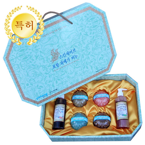 ▲ 스킨세이브의 대표제품인 과메기비누 세트상품.