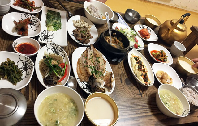▲ 무섬골당반의 정식