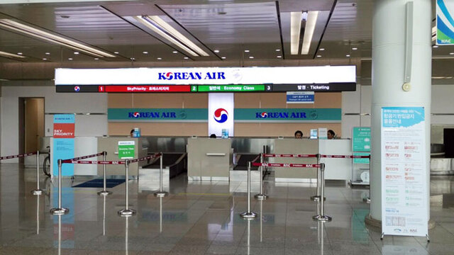 ▲ 평일 시간대 대한항공 라운지가 한산한 모습이다.