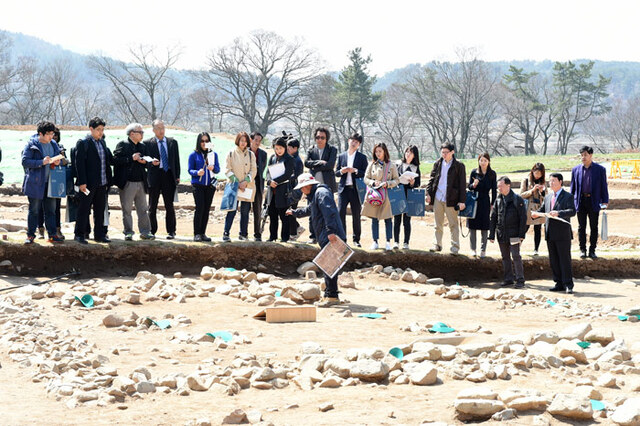 ▲ 신라왕경 현장 공개 브리핑