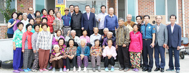 ▲ 금연마을 성공 현판식.<br /><br /> /예천군 보건소 제공
