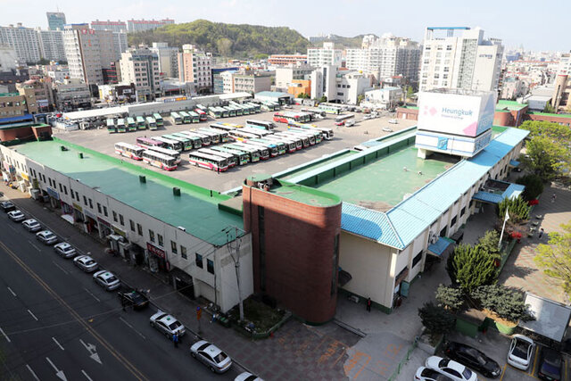 ▲ 포항시 남구 상도동 포항시외버스터미널 전경.<br /><br /> /경북매일DB