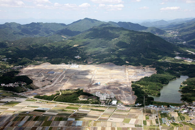 ▲ 조성 중인 경산지식산업지구.