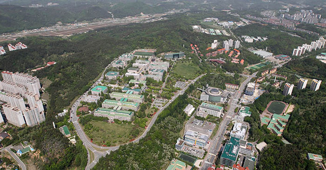 ▲ 포항 R&D 인프라의 중심지인 지곡 연구·개발단지 전경. /포항시 제공