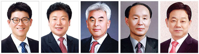 ▲ 이강태, 이병환, 배기순, 오근화, 전화식