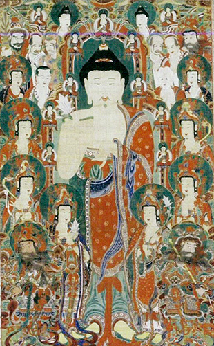 ▲ 상주 남장사 영산회 괘불도.  /상주시 제공