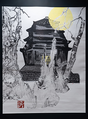 ▲ 박대성作 ‘고분·옛향기’,