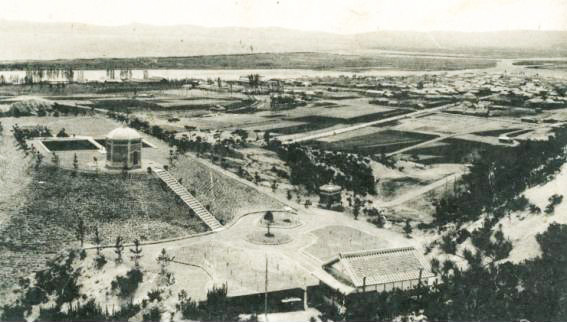 일제강점기인 1910년 수도산(모갈산)에서 내려다본 포항면.