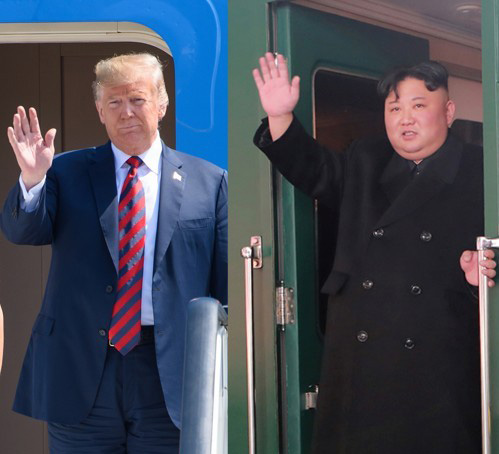 오는 27~28일 베트남에서 열리는 2차 북미정상회담 참석을 위해 도널드 트럼프 미국 대통령이 25일 미 동부시간 기준 낮 12시30분 워싱턴DC 인근 메릴랜드주 앤드루스 공군기지에서 하노이로 출발한다고 백악관이 밝혔다. 이에 앞서 김정은 국무위원장은 지난 24일 전용열차로 평양을 출발했다. 두 정상은 26일 베트남에 도착해 이르면 27일 회동할 것으로 보인다.