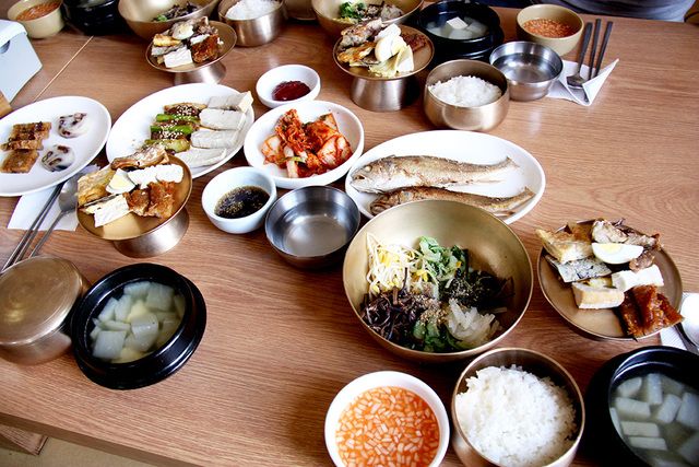 헛제사밥 한상차림.