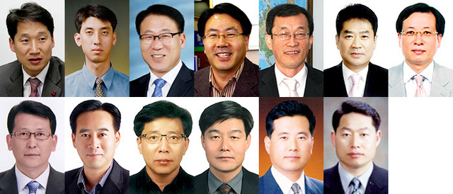 김남일 본부장, 전강원 국장, 김두한 국장, 최현한 과장, 김승욱 실장, 정현표 과장, 김준호 과장, 김승열 과장, 허필중 과장, 김종인 과장, 원창호 과장, 김진규 소장, 박성환 소장