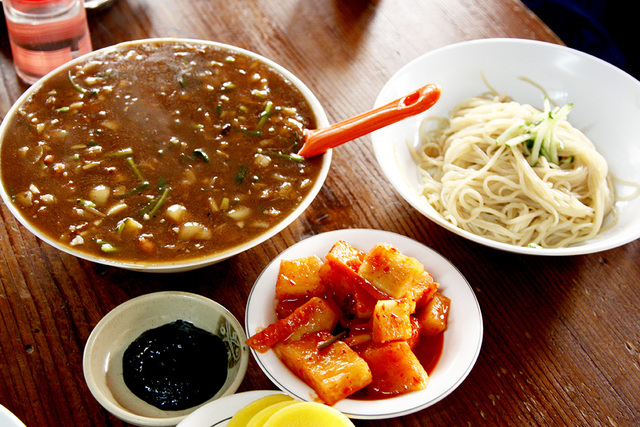 문을 닫은 전북 익산 ‘국빈반점’의 물짜장.