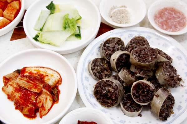 예천 용궁 단골식당 순대.