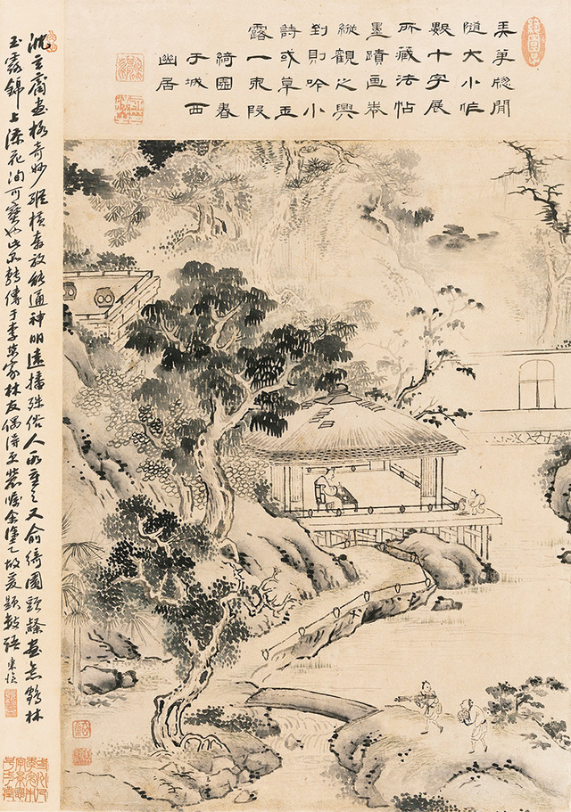 현재 심사정 作 ‘산수인물도(山水人物圖)’.