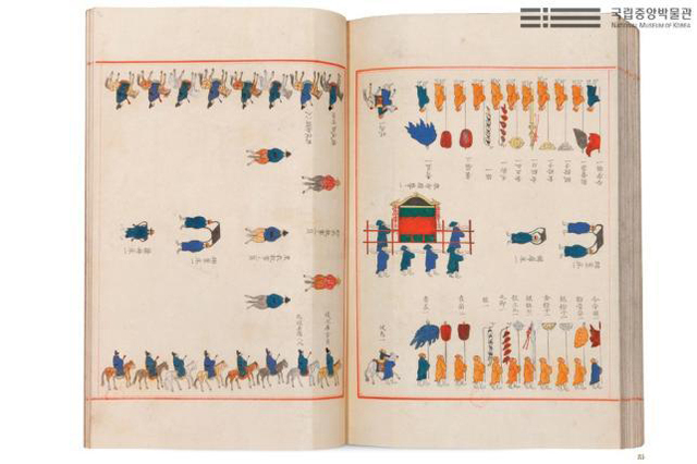 효장세자책례도감의궤(孝章世子冊禮都監儀軌). 효장세자의 책봉에 관한 의식과 절차를 기록한 책으로 국립중앙박물관에 소장되어 있다.