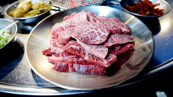 ‘소앤소한우전문점’의 갈빗살.