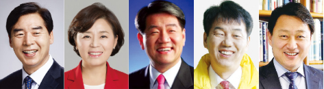 오중기, 김정재, 허명환, 박창호, 모성은