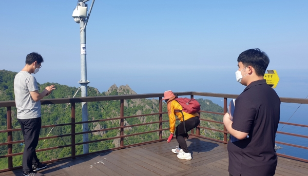 울릉읍 도동리 시가지  및 주면 경관 전망대
