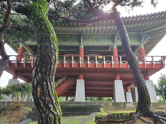 동쪽에서 본 영호루.