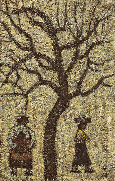 박수근作 ‘나무와 두 여인’연도미상, 개인소장, ⓒPark Soo Keun
