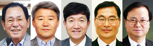 최백영 위원장, 노승만 연구위원, 박재율 위원장, 조진상 공동대표, 이병렬 위원장