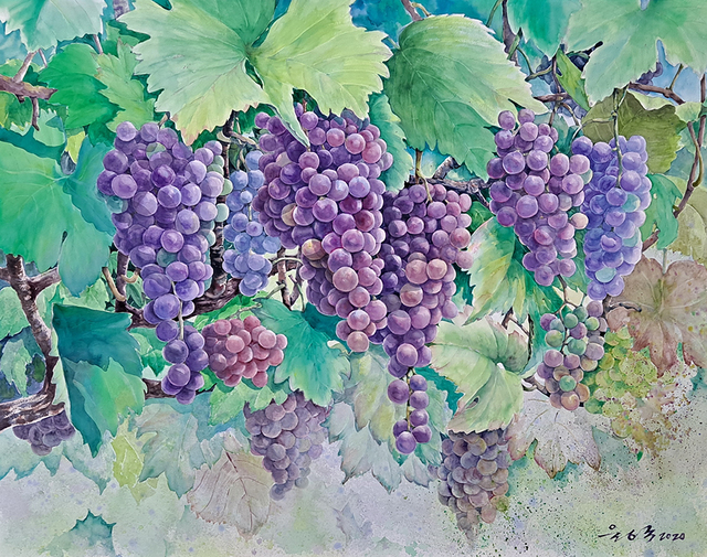 유정주 作 ‘포도순절’.