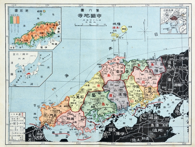 일본의 일로청한명세신도(1903). 대한민국 국경선 안쪽에 독도가 그려져있다.