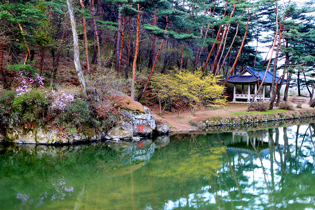 영주 북부의 보물인 소수서원 경자바위와 백운대.