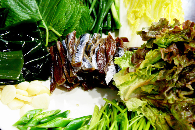 과메기 상차림.