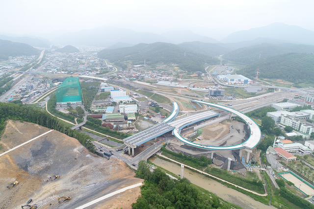 4공사구간 읍내분기점의 모습.   /대구시 제공
