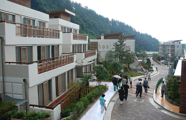 울릉읍 저동리 LH국민임대 아파트 전경