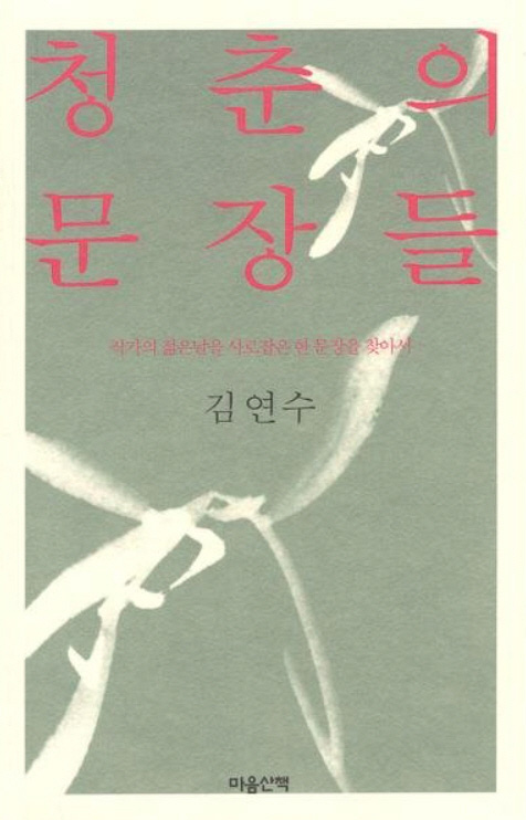 작가 김연수가 자신이 젊은 날을 사로잡은 문장들을 모아놓은 책 ‘청춘의 문장들’(마음산책, 2004). 누군가의 어린 시절을 붙들었던 문장들을 살짝 들여다 볼 수 있다.