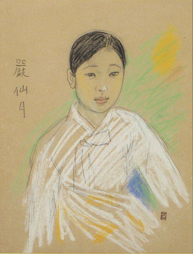 후지시마 다케지作 ‘조선여인’.