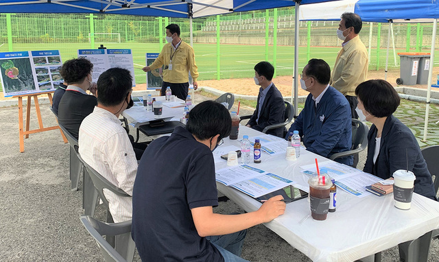 구미 치유의 숲 공모사업 현장 심사.
