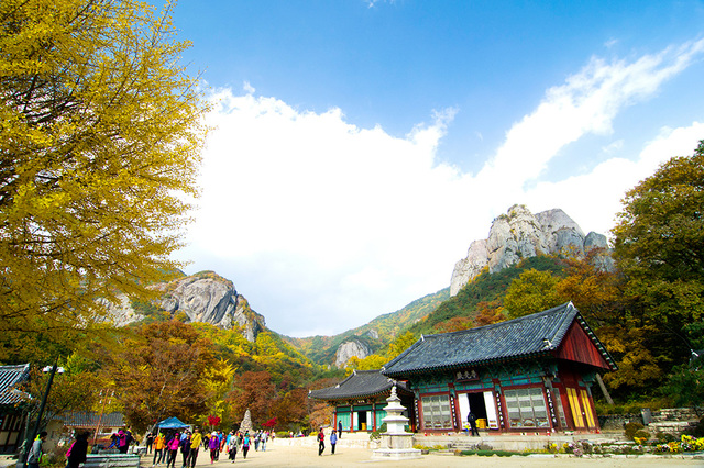 청송군의 대표적 관광지인 주왕산국립공원 풍경.