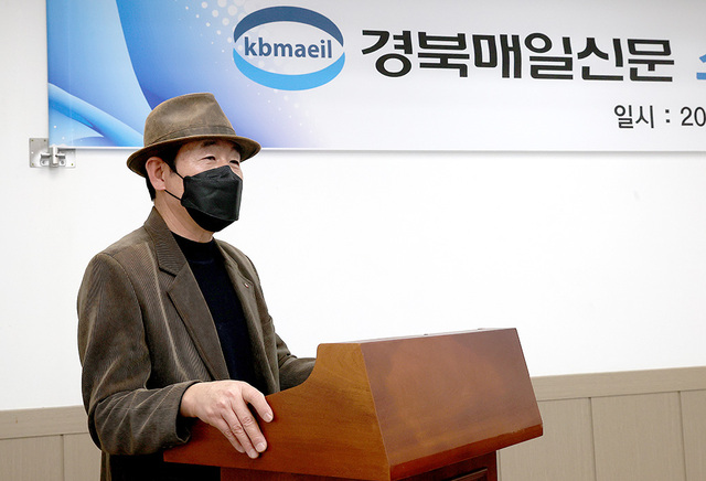 송준규 시민기자의 결의 발표 모습.