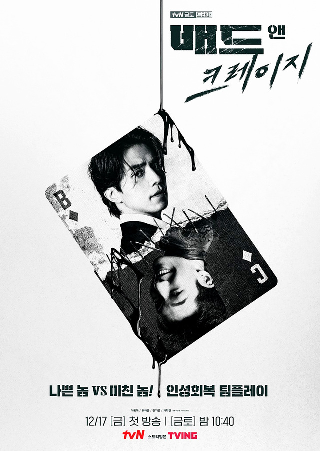 tvN ‘배드 앤 크레이지’ 포스터. /tvN 제공