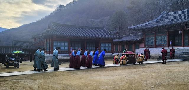 문경새재오픈세트장 촬영현장.