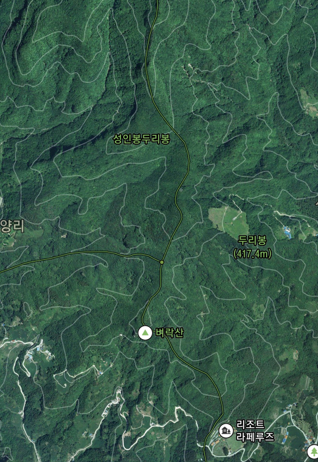 다음 등산로 라인 지난 7일 이 등산로를 따라 등산하다가 A씨(대학생)가 조난됐다. 